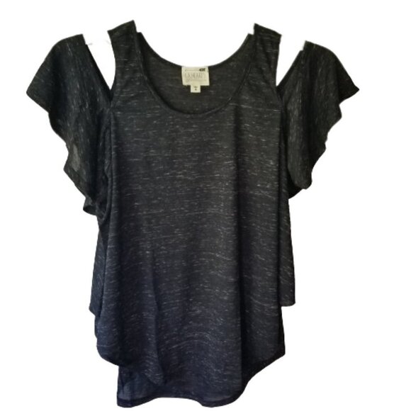 Cold Shoulder Black Top NWT - Picture 3 of 3
